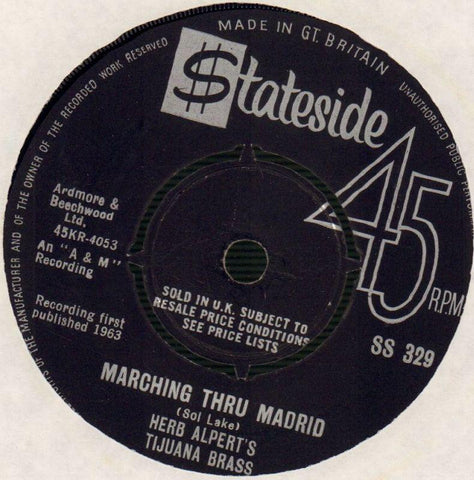 Herb Alpert-Marching Thru Madrid-Stateside-7" Vinyl