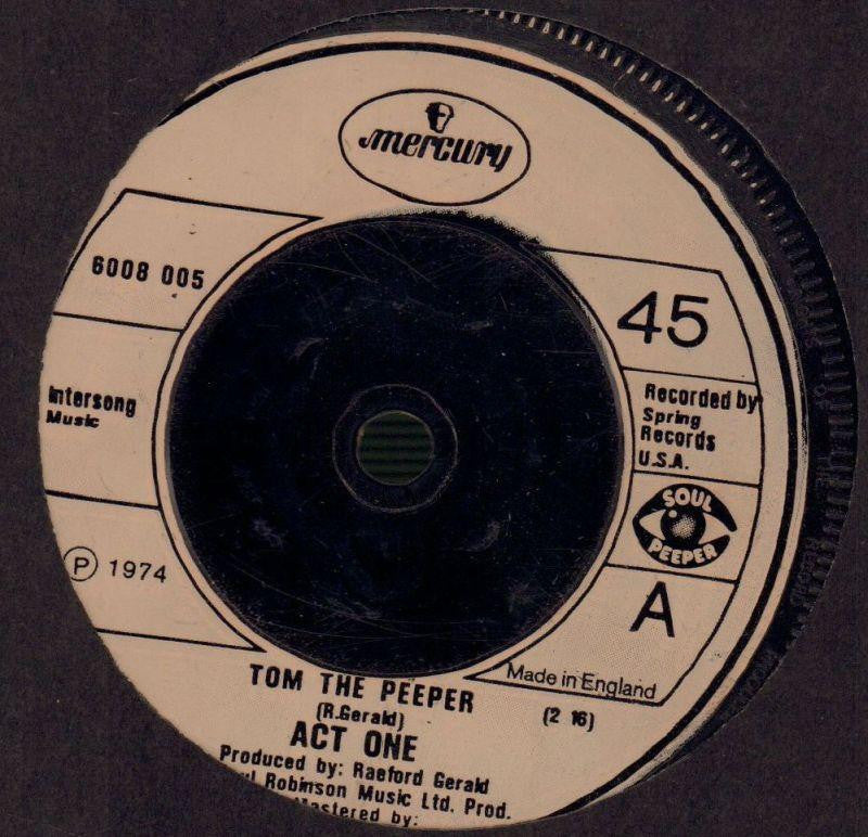 Act One-Tom The Peeper-Mercury-7" Vinyl