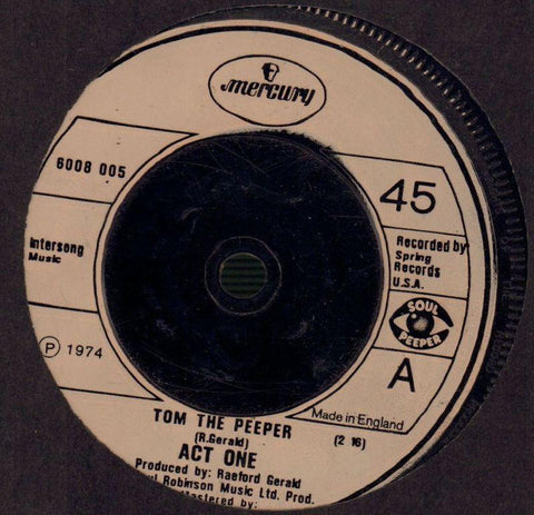 Act One-Tom The Peeper-Mercury-7" Vinyl