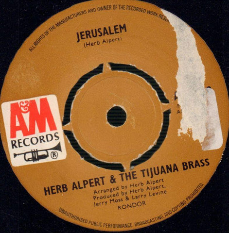 Herb Alpert-Jerusalem-A&M-7" Vinyl