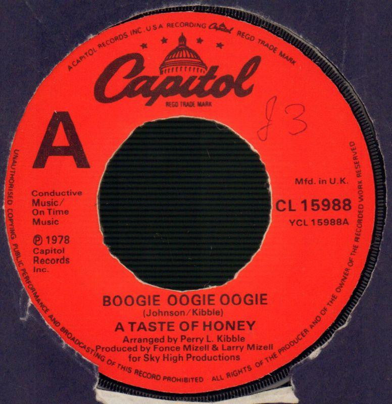 A Taste of Honey-Boogie Oogie Oogie-Capitol-7" Vinyl