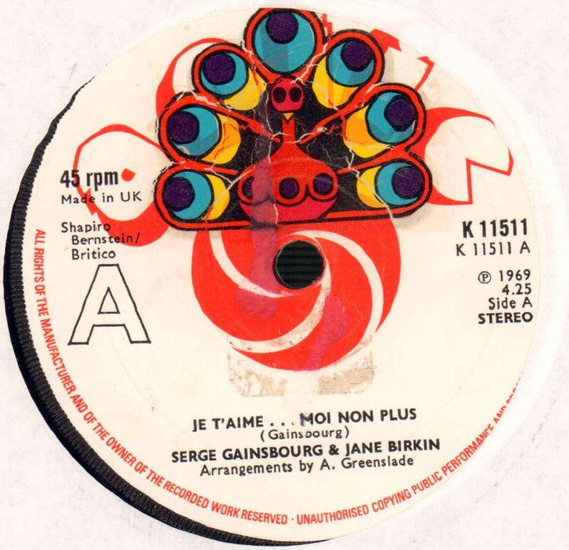 Serge Gainsbourg-Je T'aime Moi Non Plus-Antic-7" Vinyl