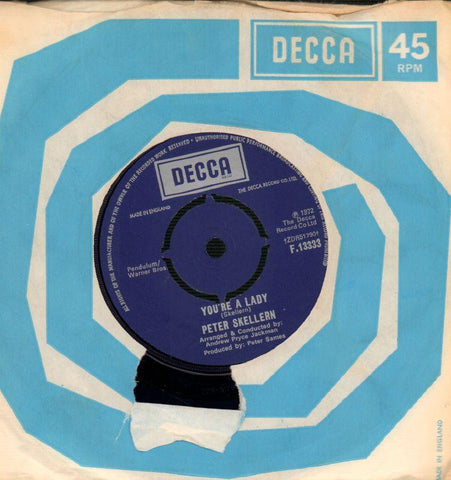 Peter Skellern-You're A Lady-Decca-7" Vinyl