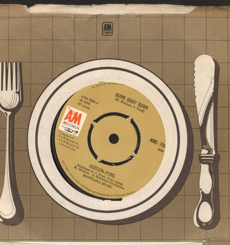 Hudson Ford-Burn Baby Burn-A&M-7" Vinyl