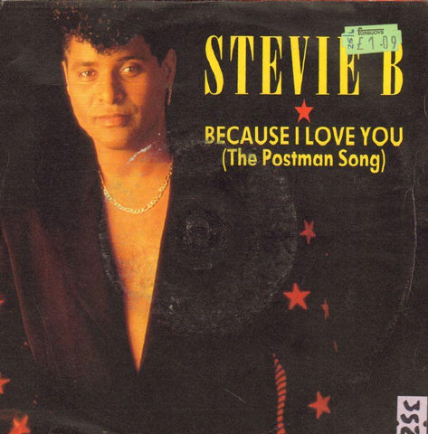 Stevie B-Because I Love You-Polydor-7" Vinyl P/S