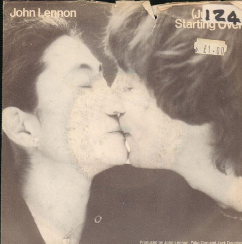 John Lennon and Yoko Ono-Starting Over-GEFFEN-7" Vinyl P/S