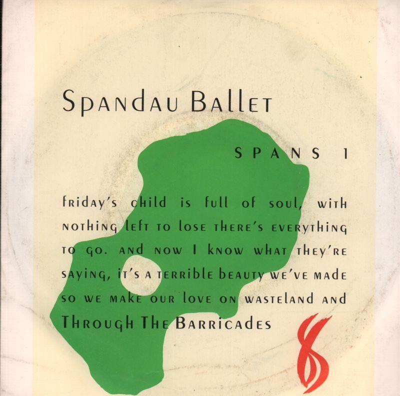 Spandau Ballet-Reformation-CBS-7" Vinyl P/S