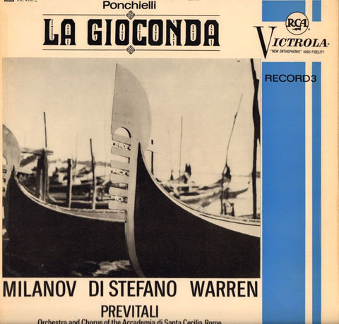 La Gioconda Record 3-RCA-Vinyl LP-VG+/VG