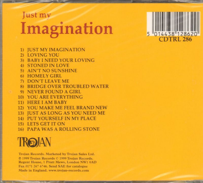 Just My Imagination Soulful Reggae For Lovers-Trojan-CD Album-New