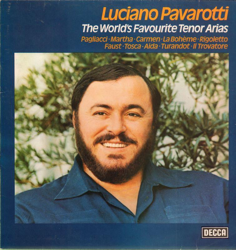 Pavarotti-The World's Favourite Tenor Arias-Decca-Vinyl LP Gatefold