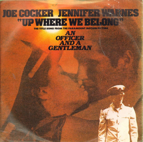 Joe Cocker & Jennifer Warner-Up Where We Belong-Island-7" Vinyl P/S
