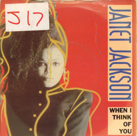 Janet Jackson-When I Think Of You-A&M-7" Vinyl P/S