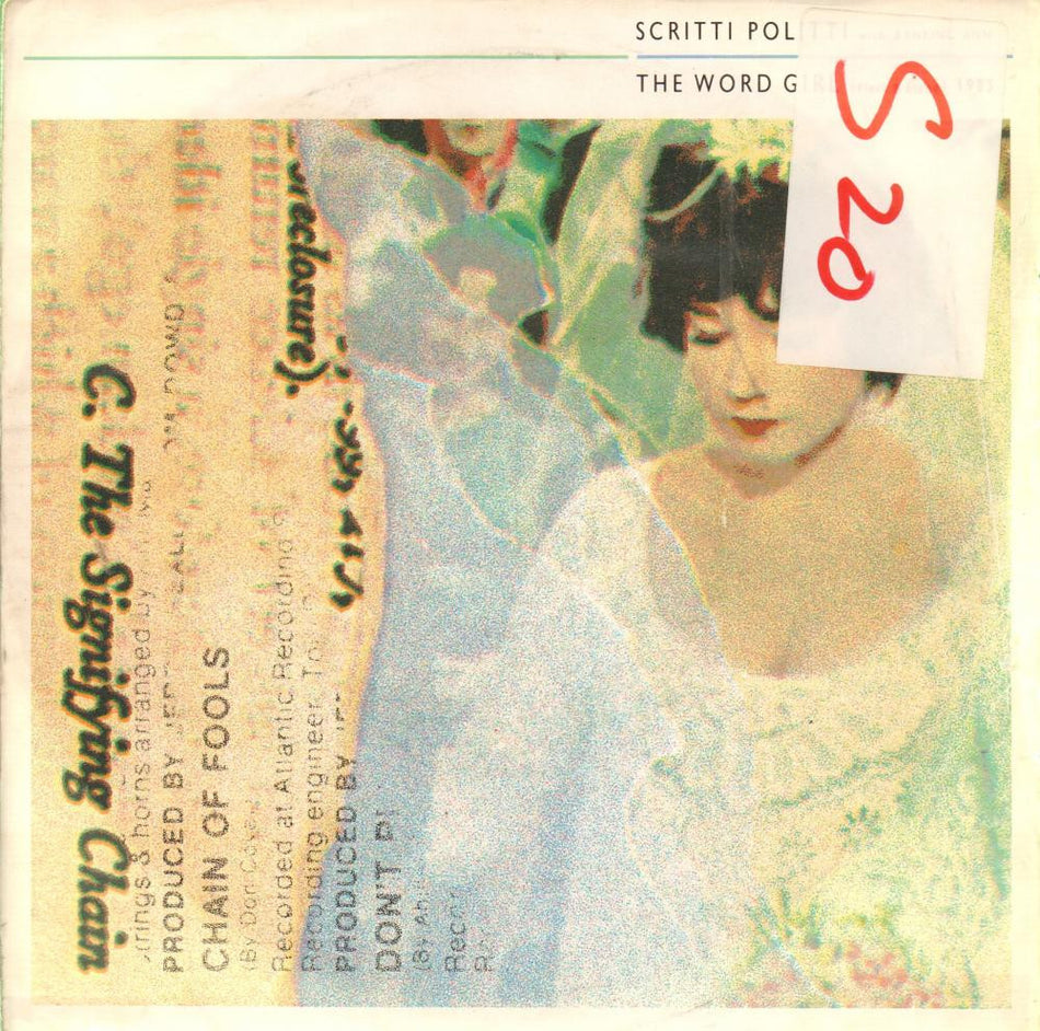 Scritti Politti-The Word Girl-Virgin-7" Vinyl P/S