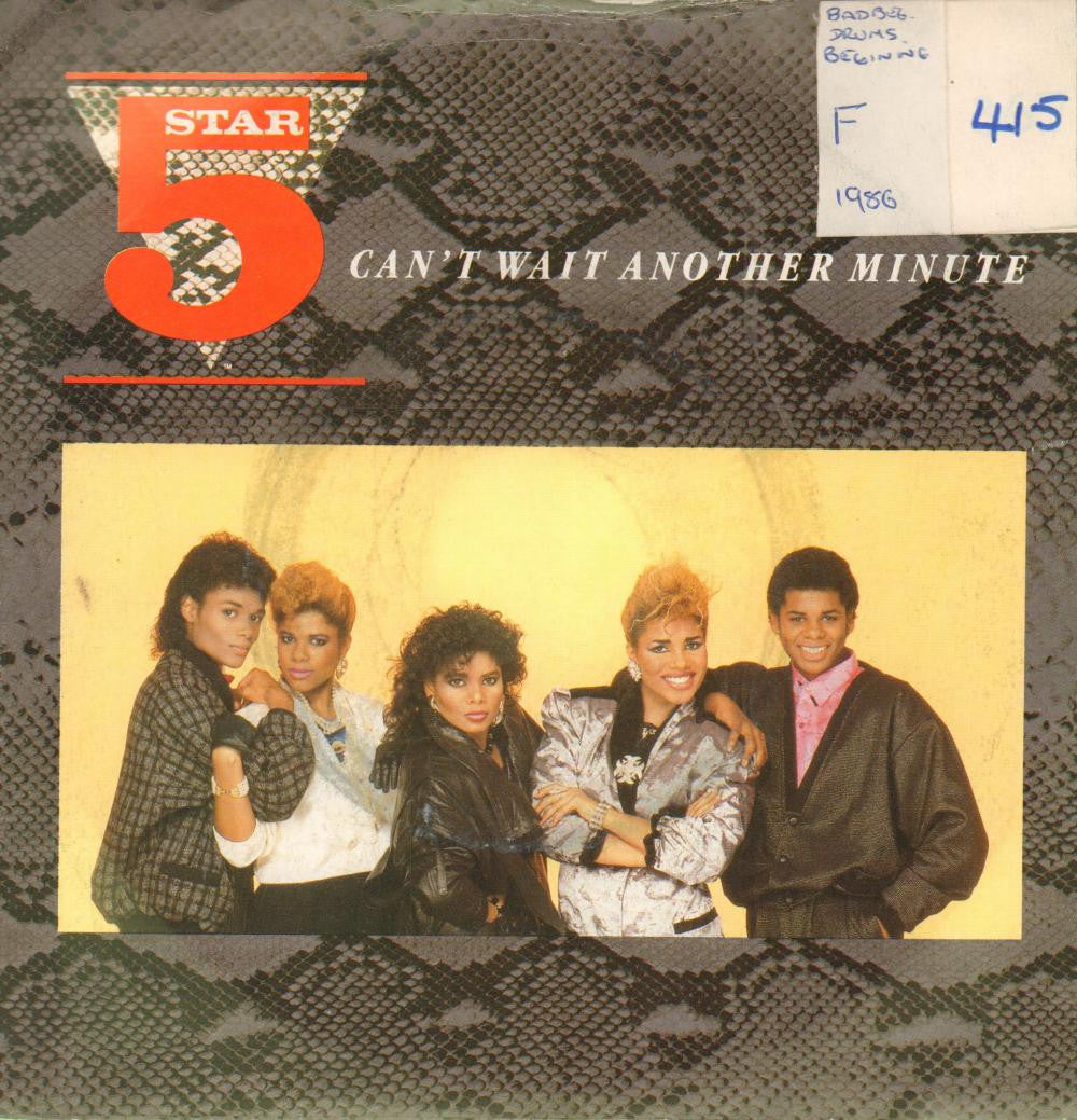 5 Star-Can't Wait Another Minute-Tent-7" Vinyl P/S
