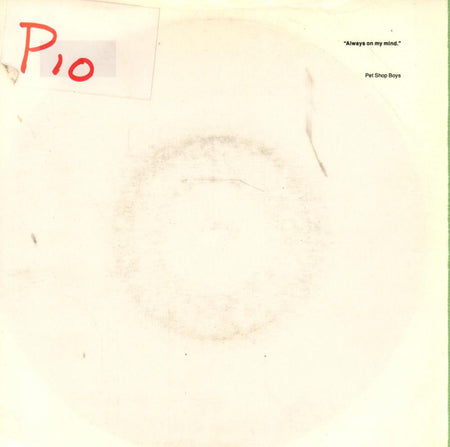 Pet Shop Boys-Always On My Mind-Parlophone-7" Vinyl P/S