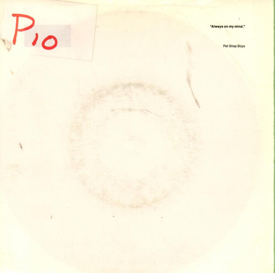 Pet Shop Boys-Always On My Mind-Parlophone-7" Vinyl P/S
