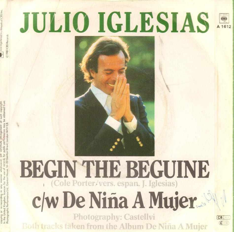 Julio Iglesias-Begin The Beguine-CBS-7" Vinyl P/S