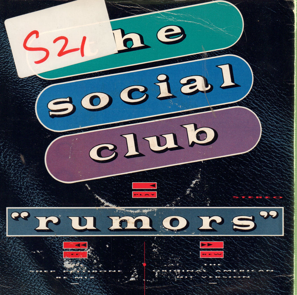 The Social Club-Rumours-Chrysalis-7" Vinyl P/S