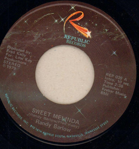 Randy Barlow-Sweet Melinda-7" Vinyl
