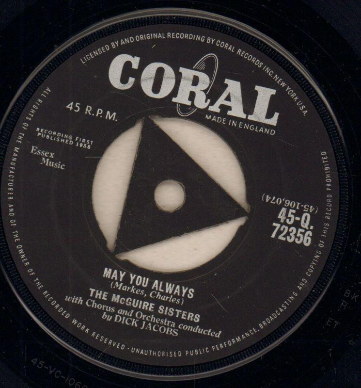 The Mcguire Sisters-May You Always-7" Vinyl