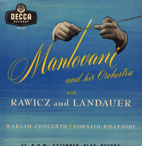 Mantovani-Warsaw Concerto/ Cornish Rhapsody-7" Vinyl P/S
