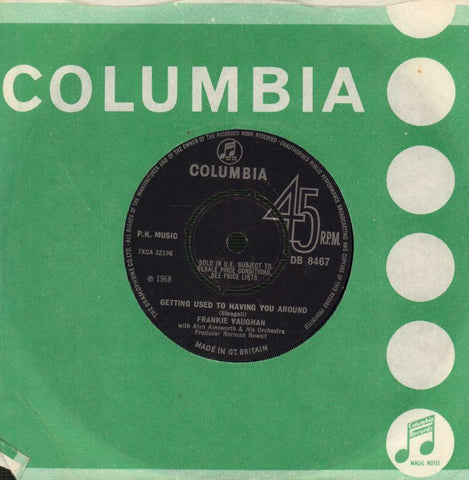 Frankie Vaughan-Getting Used To Having You Around-7" Vinyl