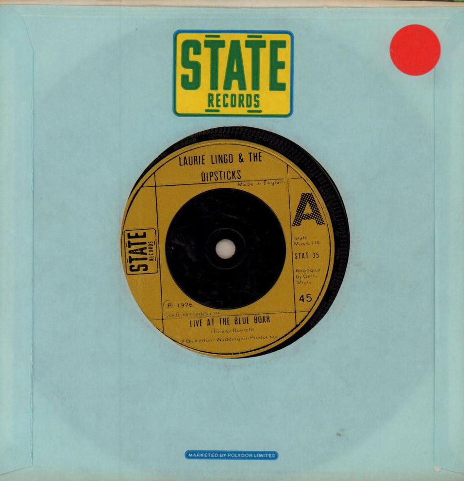 Laurie Lingo And The Dipsticks-Live At The Blue Boar-7" Vinyl