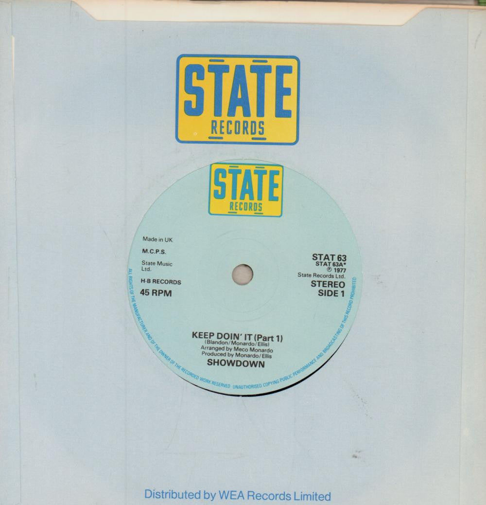 Showdown-Keep Doin'It-7" Vinyl