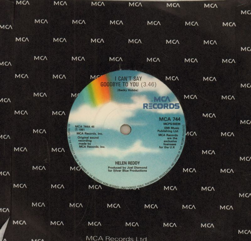 Helen Reddy-I Can't Say Goodbye To You-7" Vinyl