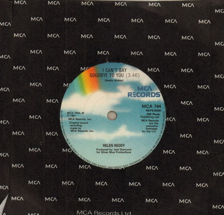 Helen Reddy-I Can't Say Goodbye To You-7" Vinyl