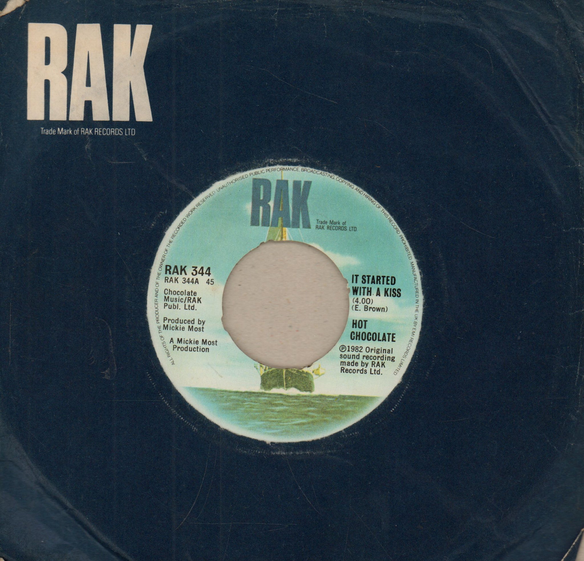 Hot Chocolate-It Started With A Kiss-7" Vinyl