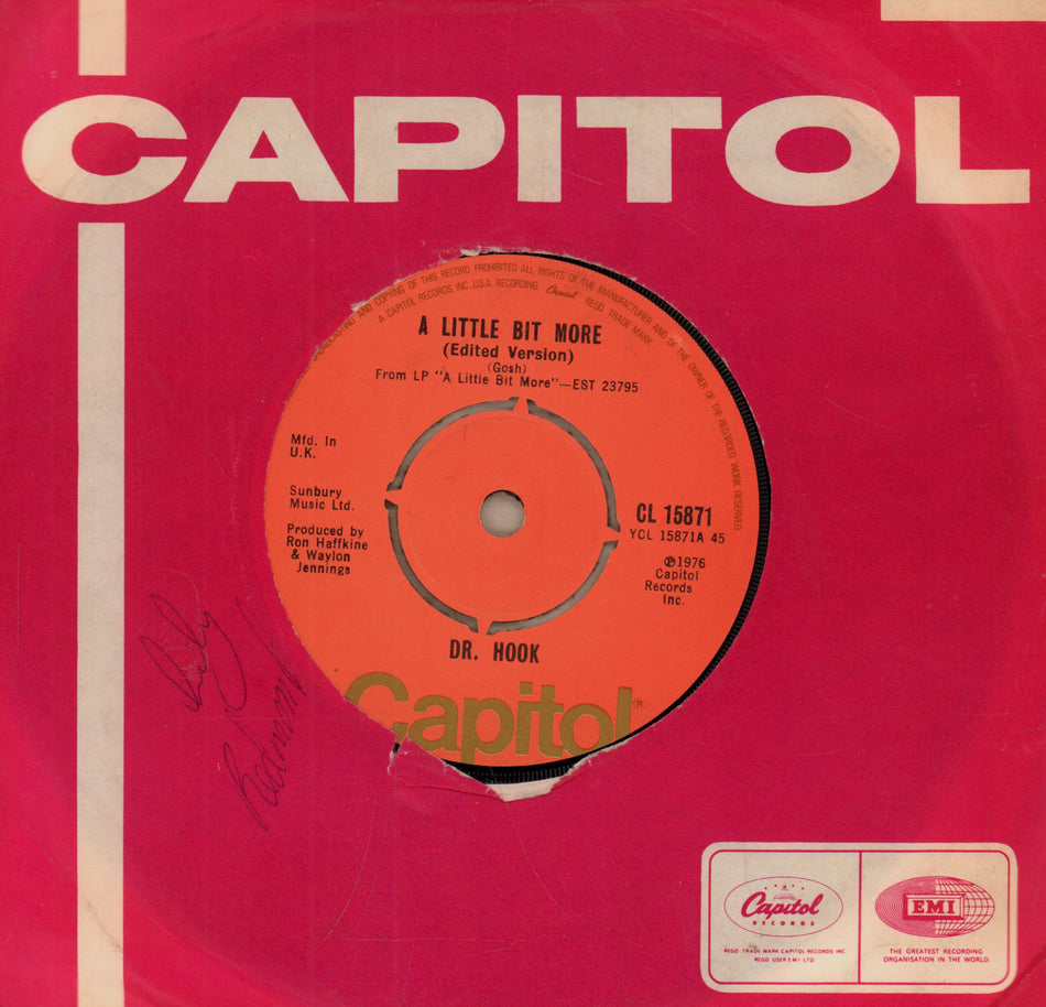 Dr Hook-A Little Bit More-7" Vinyl