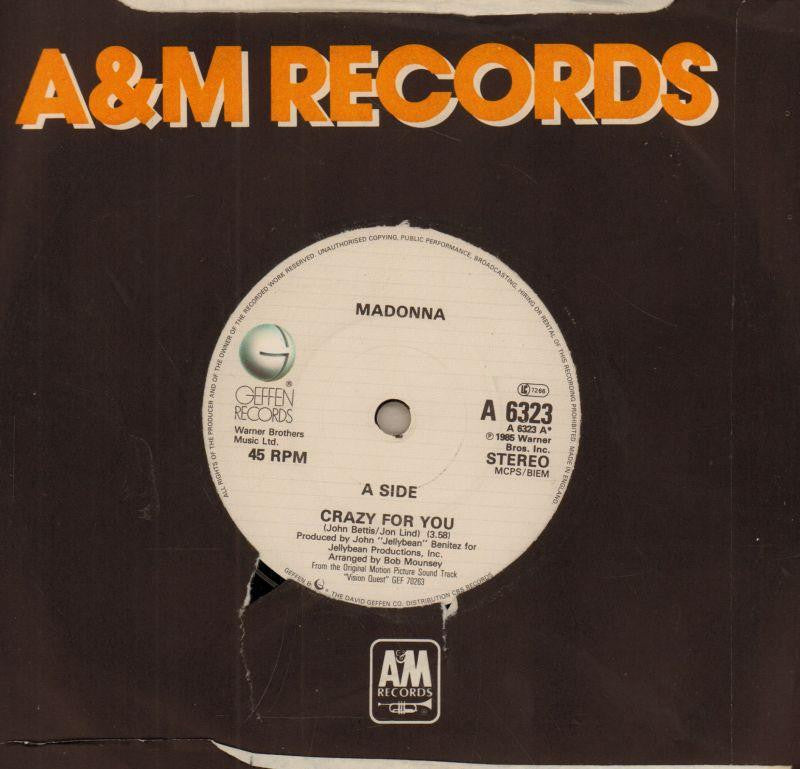 Madonna-Crazy For You-7" Vinyl