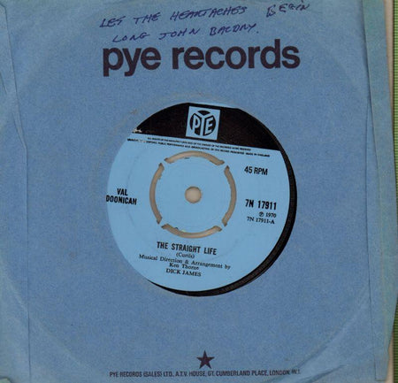 Val Doonican-The Straight Life-7" Vinyl