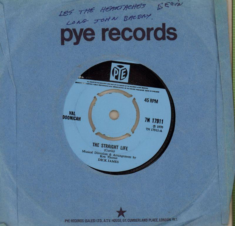 Val Doonican-The Straight Life-7" Vinyl
