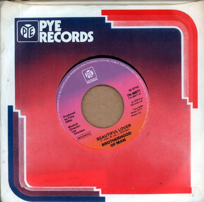 Brotherhood of Man-Beautiful Lover-7" Vinyl