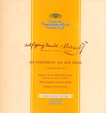 Mozart-Die Entfuhrung Aus Dem Serail-Deutsche Grammophon-Vinyl LP Gatefold