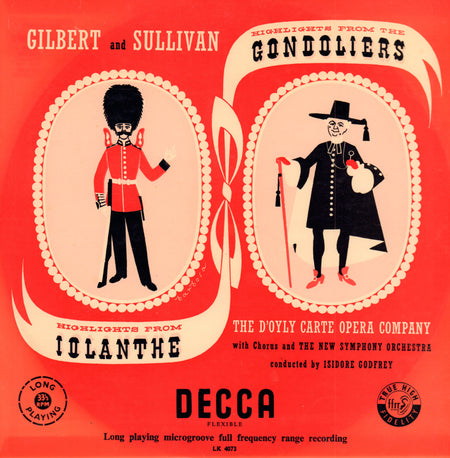 Gilbert And Sullivan-The Gondoliers-Decca-Vinyl LP