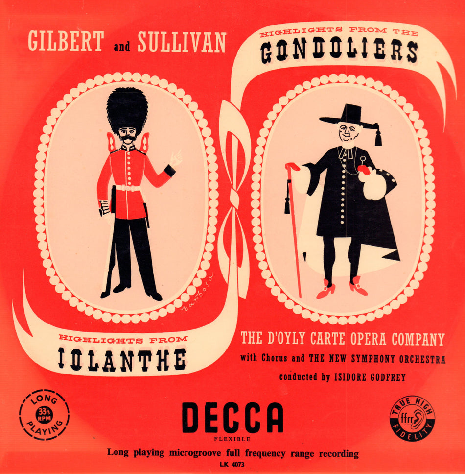 Gilbert And Sullivan-The Gondoliers-Decca-Vinyl LP