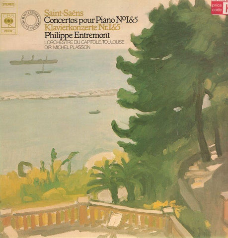 Saint-Saens-Concertos Pour Piano No.1 & 5-CBS-Vinyl LP Gatefold