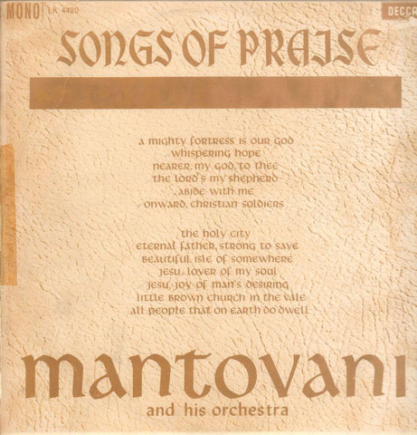 Mantovani-Songs Of Praise-Decca-Vinyl LP
