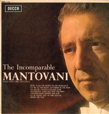 Mantovani-The Incomparable-Decca-Vinyl LP