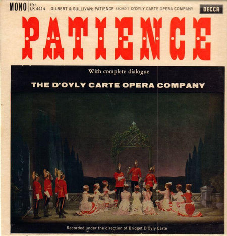 Gilbert And Sullivan-Patience-Decca-Vinyl LP