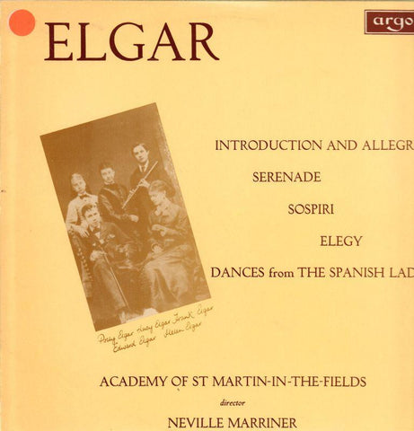 Elgar-Introduction And Allegro-Argo-Vinyl LP