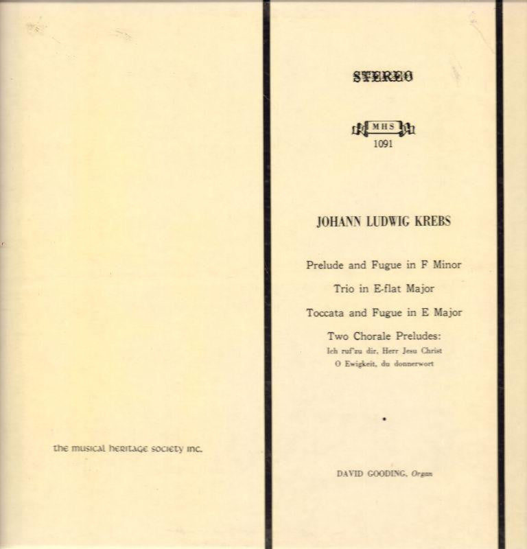 Krebs-Prelude And Fugue-Musical Heritage Society-Vinyl LP