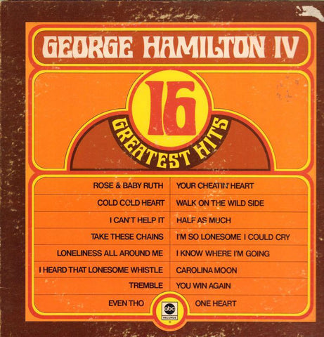 George Hamilton IV-16 Greatest Hits-Abc-Vinyl LP