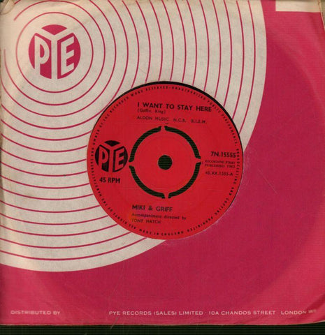Miki & Griff-I Want To Stay Here-7" Vinyl