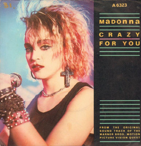 Madonna-Crazy For You-Geffen-7" Vinyl P/S