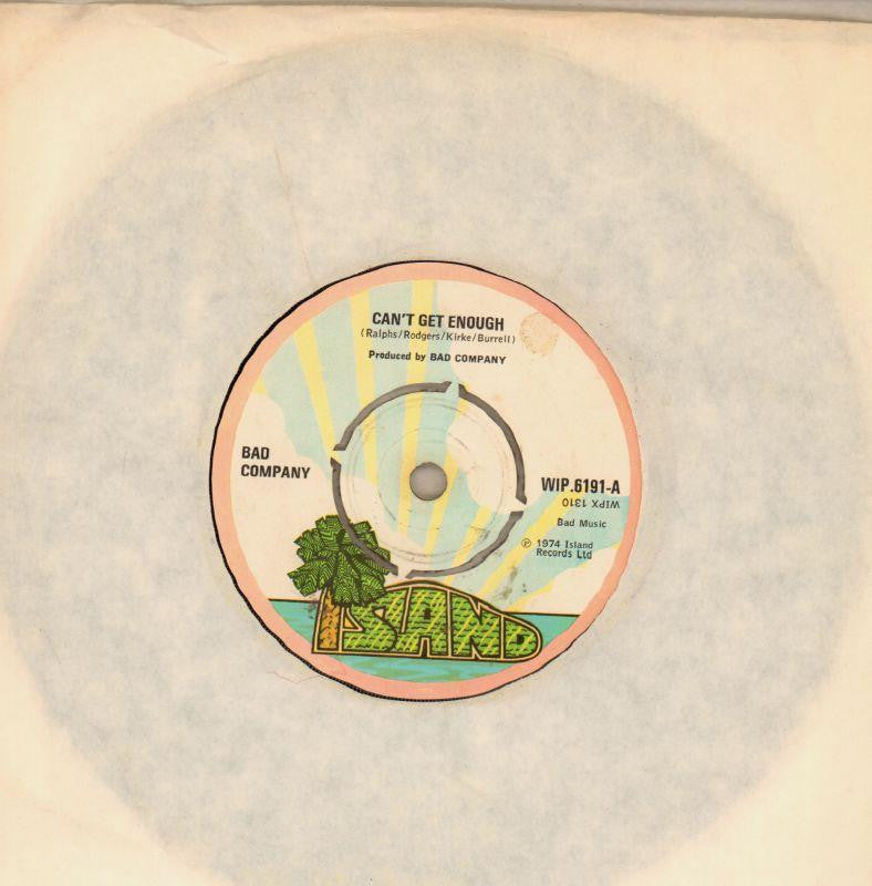 Bad Company-Can't Get Enough-Island-7" Vinyl