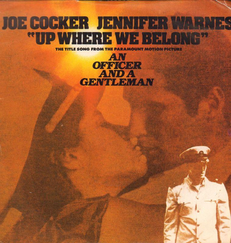 Joe Cocker & Jennifer Warner-Up Where We Belong-Island-7" Vinyl P/S